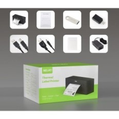 Nelko-labelprinter, 4x6, Bluetooth, iOS, Android, 6W, zwart