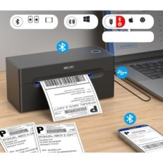 Nelko-labelprinter, 4x6, Bluetooth, iOS, Android, 6W, zwart