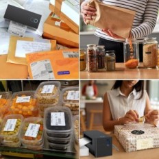 Stampante per etichette Nelko, 4x6, Bluetooth, iOS, Android, 6W, Nero