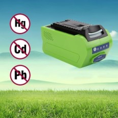 Batteria Exmate, Li-Ion, 40 V, 5000 mAh, per GreenWorks G-MAX