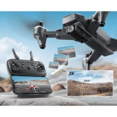 Gebruikte DRON DERERC D10 met 2K HD FPV-vliegkraanfunctie met twee batterijen en geval