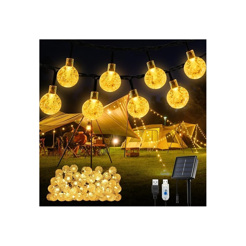 Chaîne de lumière solaire pour jardin, oxyled 100 LEDs