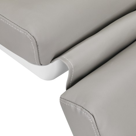 Sillón eléctrico cosmético Azzurro 891 gris — detalle del asiento
