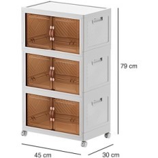 Skrzynka do przechowywania 3 przegrody 60 cm organizer na narzędzia PAIDE P