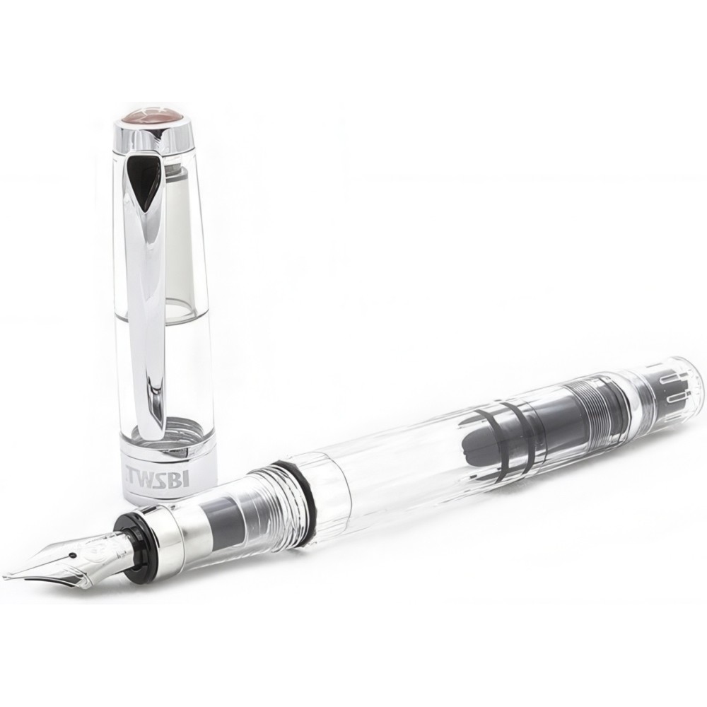 Fountain Pen Twsbi Diamond 580 F Elegant fjäder med ett skrivmaskinskolvsystem