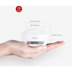 Sensor de fumaça XS01-WR sem fio XS01-WR, um conjunto de 12 itens com um alarme de áudio e uma conexão sem fio