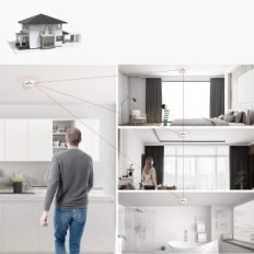 Trådløs X-Sense XS01-WR Røgføler, et sæt af 12 elementer med en lydalarm og en trådløs forbindelse