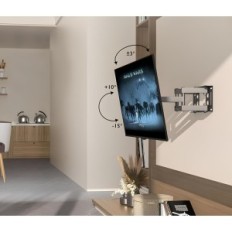 Soporte de pared Bontec para 23-70 '' LED LCD OLED MANGE AJUSTABLE PARED AJUSTABLE CON ROTACIÓN E INTERACIÓN
