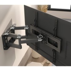 Support mural Bontec pour une poignée à la poignée à écran LCD de 23-70 ''. Mur de poignée à écran LCD à la rotation et inclinai