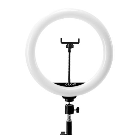 GLOW 10" Ringlampe med Tripod 10W Justerbar Belysning — forfra