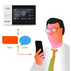 Huxgo House Alarm, HXA007, WiFi + GSM, 4G LTE, uporabljen