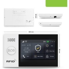 HUXGO HOUSE ALARM, HXA007, WIFI + GSM, 4G LTE, GEBRUIKT