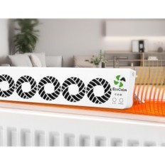 Ecocalm Smart 39 db 2de + 2 V-Lüfterweiß-Silent-Lüfter mit Schlafmodus und intelligenten Bedienelementen für das Schlafzimmer