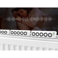 EcoCalm Smart 39 DB 2,3E + 2 V-fan witte stille ventilator met slaapmodus en intelligente bedieningselementen voor de slaapkamer