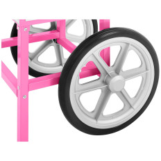 Mobiele suikerswolmachine met een trolley
