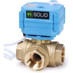 Vanne d'arrêt de l'eau aux États-Unis Solid 3/4 "3-Way 110-230V IP67