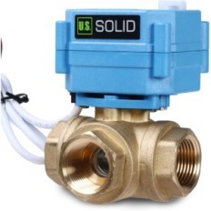 Válvula de apagado de agua en los EE. UU. Sólido 3/4 "3-WAY 110-230V IP67