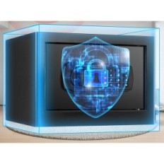 Ohnivzdorné domácí bezpečné TISKGG, 25 L, černá, použitá