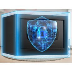 Brandbestendige binnenlandse safe tiskgg, 25 l, zwart, gebruikt