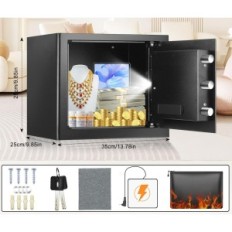 Ohnivzdorné domácí bezpečné TISKGG, 25 L, černá, použitá