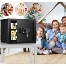 Brandbestendige binnenlandse safe tiskgg, 25 l, zwart, gebruikt