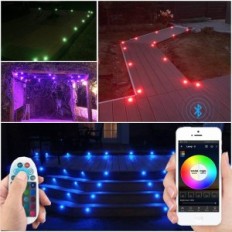 Lampa SUBOSI, Bluetooth, RGB, 12 V, średnica 45 mm, IP67, 20 szt.