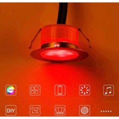 Lampen Subosi, Bluetooth, RGB, 12V, Diameter 45 mm, IP67, 20 stk.