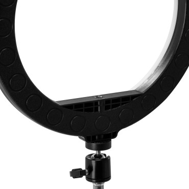 GLOW 10" rengaslamppu jalustalla 10W — lähikuva jalustasta