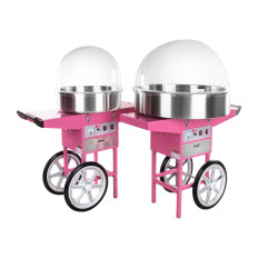 Mobiele suikerswolmachine met een trolley