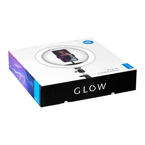 Anneau lumineux GLOW 10" avec trépied 10W — emballage