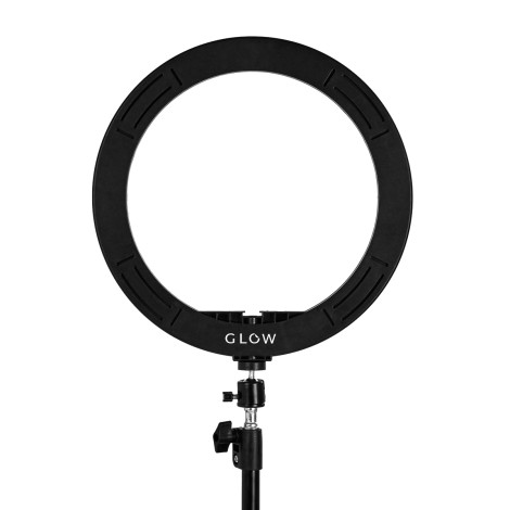 GLOW Ringlampe 13" bsc mit Stativ 10W — Vorderansicht