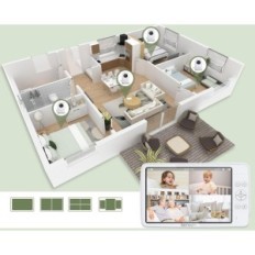 Použité Bonoch Fotky Bonoch 10000MAH IP65 720MP 20W Fotoaparát s monitorem pro dítě a noční režim