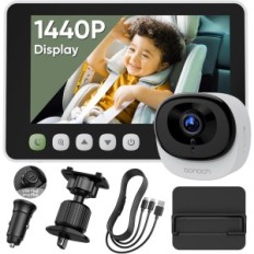 Bonoch Car Camera 5 "1440p Roterende 360 ° monitor til et barn