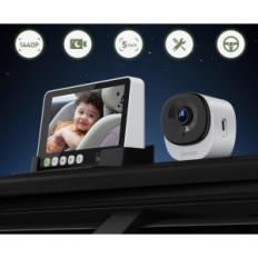 Bonoch automobilių kamera 5 "1440P sukasi 360 ° vaikui