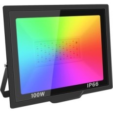 Phare de rigidon, 100W, 10 000 lumens, 16 couleurs, 4 modes, IP66, RGBW