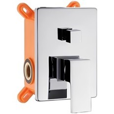 Used Cube shower mixer Single-chrome aquarelax chrome