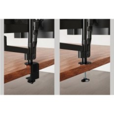 WorldLift-handgreep voor drie monitoren met een diagonaal van 17-27 inch-tentoonstelling