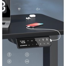 Skrivbord Stående Maidesite T2 Pro Justerbar elektrisk två-steg, svart