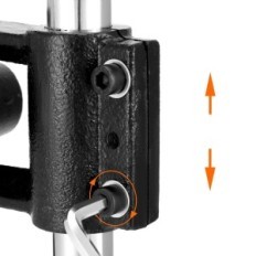 Μηχανή εξώθησης QWork, 12,7mm, πλάκα και σμίλη, δεν ρυθμίζονται