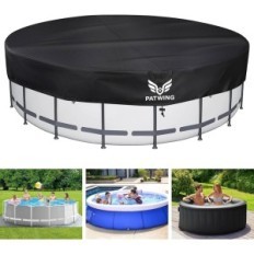 Pokrywa basenowa PATWING OUTDOOR LIVING, Oxford 600D, 390/460x20cm