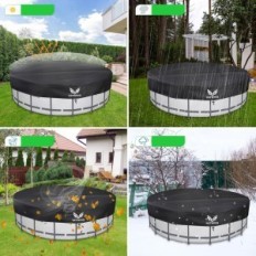 Pokrywa basenowa PATWING OUTDOOR LIVING, Oxford 600D, 390/460x20cm