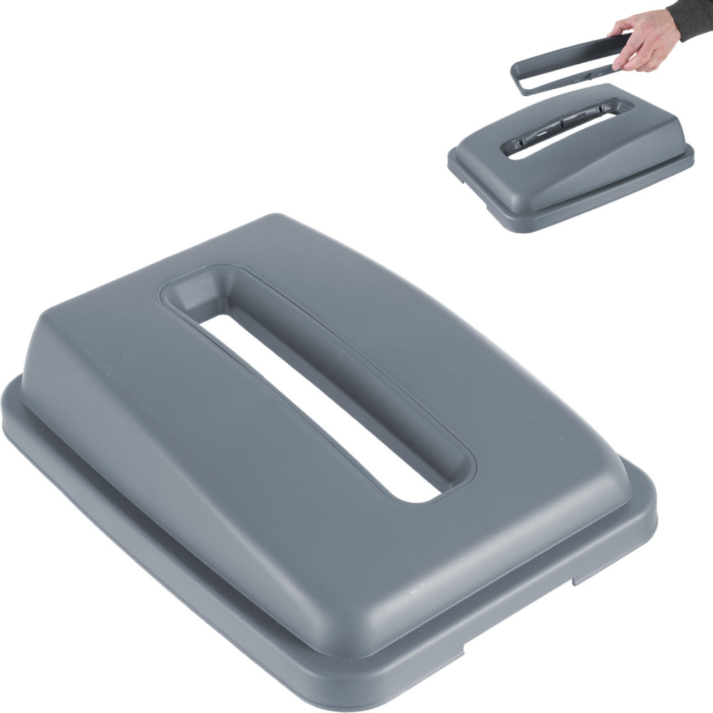 Cubra com um buraco retangular para uma cesta de 60L recipiente Cubra com um buraco retangular para uma cesta de 60L recipiente
