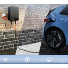 Latauskaapeli Dé, tyyppi 2, 11 kW, 3-vaihe, 7,5 m, 16 A, 5 metriä