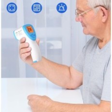 Használt AILE érintésmentes digitális hőmérő 2xAA akkumulátorok gyors és pontos hőmérséklet mérés érintés nélkül