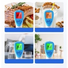 Macht een noteerde digitale aile thermometer op 2xaaa-batterijen snelle en nauwkeurige temperatuurmeting zonder contact