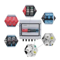 YRO SOLAR YRPVB 4/1 Distributiebox voor het Photovoltaic-paneel van de DC 550V