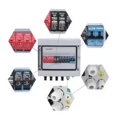 YRO SOLAR YRPVB 4/1 Distributiebox voor het Photovoltaic-paneel van de DC 550V
