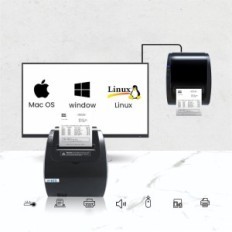 Vretti М817 80 mm 28 x 17 x 18 cm 28 x 17 x 18cm. USB Bluetooth thermal printer for stores