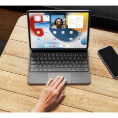 EarTo-tangentbord för iPad Air 11 2024 (m2) QWERTY, 7 Färger, utställning