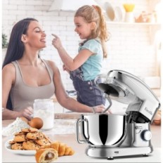 Robot da cucina, Farecelle, 1300 W, 10 Velocità, 5,5 L, Argento